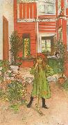 Carl Larsson Rading Norge oil painting reproduction